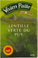 Vivien Paille : lentilles verte du Puy : lentils : 500g	 