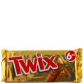 Twix : biscuit caramel et chocolat : chocolate & caramel bars : 6 x 2 
