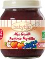 BABYBIO : petit pot bio pomme myrtille : Nourriture bébé bio : dès 4 mois