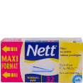 Nett : tampon hygiénique : Normal sans applicateur : boîte de 32