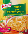 Knorr : Poule aux vermicelles : soupe déshydratée : 4 personnes